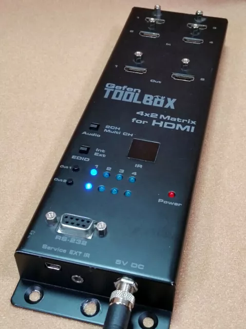 GEFEN TOOLBOX 4 x 2 Matrix for HDMI GTB-MHDMI1.3-442 with AC Power