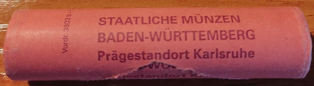 Germany 5 cents cent 2002 Letter G Karlsruhe official roll 50 coins UNC