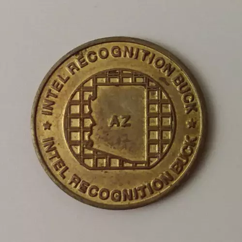 Intel Employee Recognition Buck Arizona One Dollar Trade Token 25mm Intel Employee Recognition Buck Arizona One Dollar Trade Token 25mm