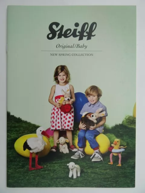 Steiff Bears Original / Baby Catalogue Spring 2014. 18 pages. Mr Cupcake,Stork,.