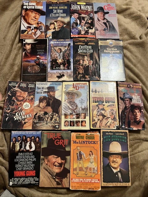 HUGE VHS LOT Western Movies John Wayne Vintage Country Films X 17 £6.99 ...