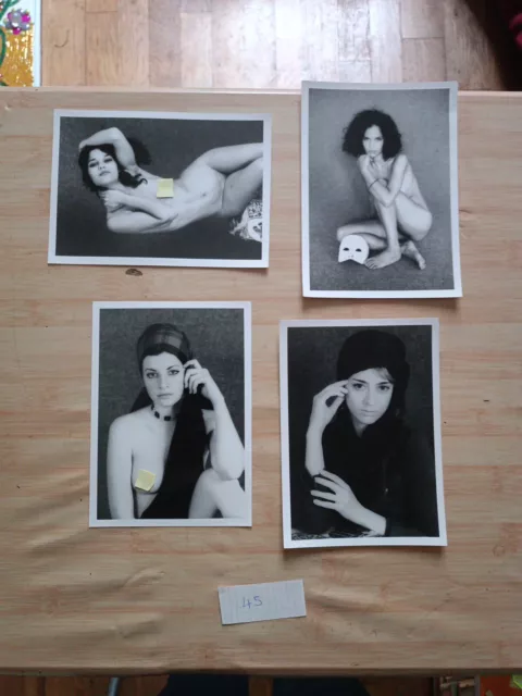 Lot de 4 photos argentique nu femme  format 13X18cm circa 1980.Nu Artistique En