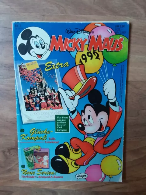 Micky Maus Heft Nr. 1/1992,  Walt Disneys MICKY MAUS