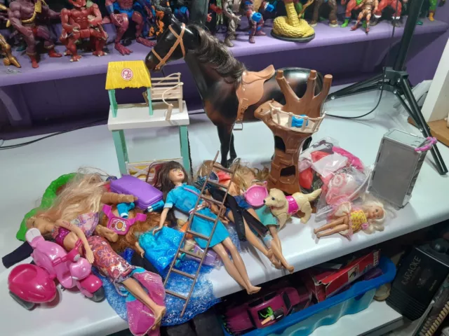 Barbie Bundle, Dolls, Horse, Clothes, Accessories Joblot