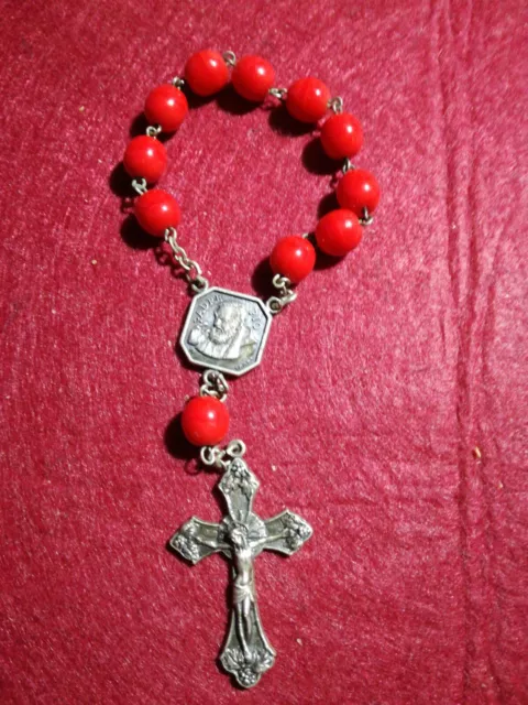 Rosario bracciale san Padre Pio Madonna delle grazie