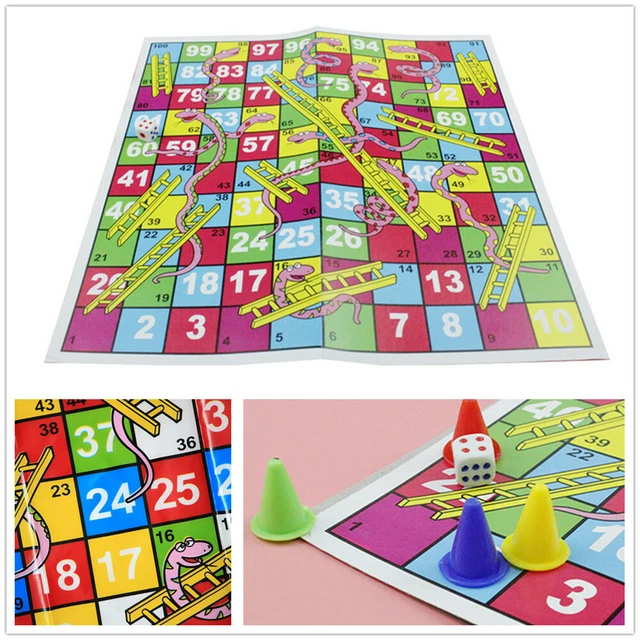 TRADITIONAL SNAKES AND Ladders Childrens Board Classic Game Kids Family