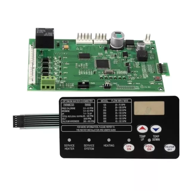 Electric Heater Control Board Kit with 472610Z Switchs Pad 42002-0007S for Pool