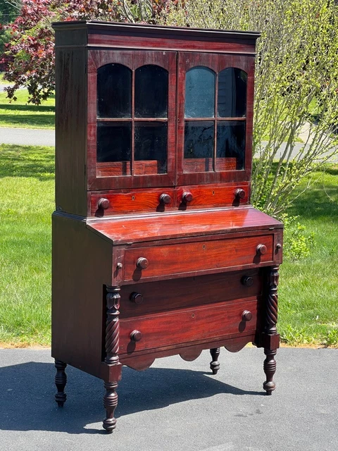 Antique Mid-Nineteenth Century Mahogany Plantation Secretary