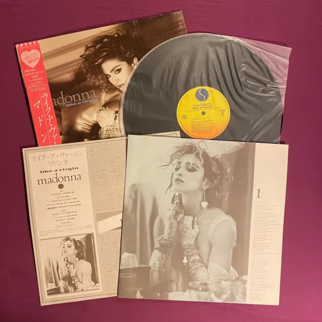 Madonna Like A Virgin Vinyl Lp Japan 1984 Shrink Con Obi E 2 Inserti Come Nuovo