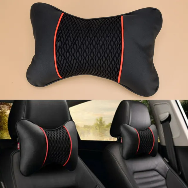 1x Car Seat Headrest Head Pillow Pad Neck Rest Support Cushion Bone Shape