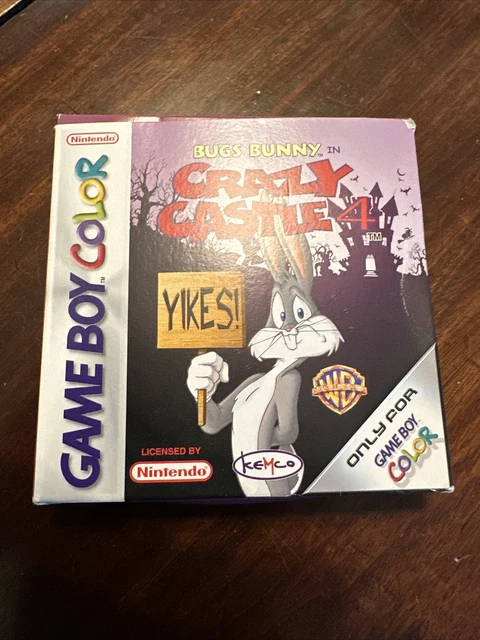NINTENDO GAMEBOY COLOR Bugs Bunny Crazy Castle 4 Boxed With Manual GWO ...