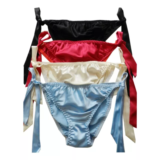  Yavorrs 6pcs Women's Silk Panties G-Strings Thongs Size S M L  XL 2XL (S, 6 Pack A) : Clothing, Shoes & Jewelry