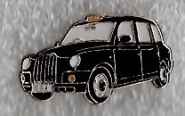 London black cab pin badge.  LT1 TX2 TX 4 Taxi. Hackney carriage. Metal. Enamel.
