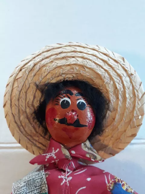 Mexican Man Doll Souvenir With Bottle Of Corona Beer In Hand. 3