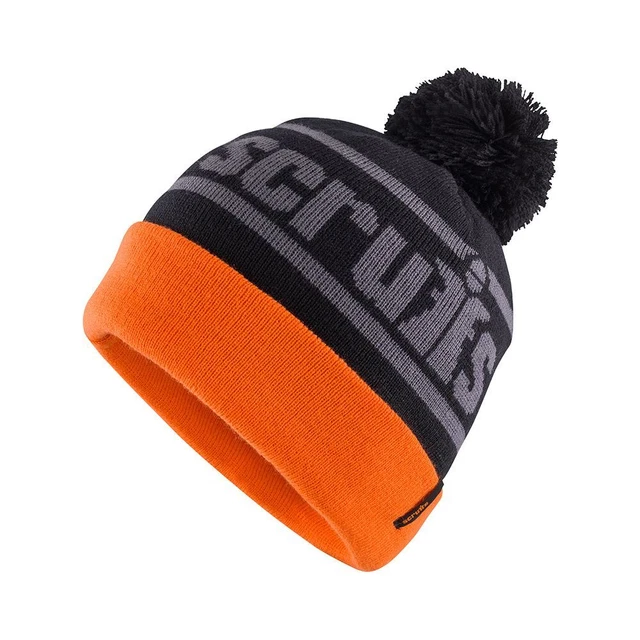 Scruffs - Cappello Bobble commerciale - Nero/Arancione