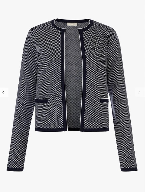 HOBBS KNIT SET of sleeveless DRESS and open front Sophie JACKET