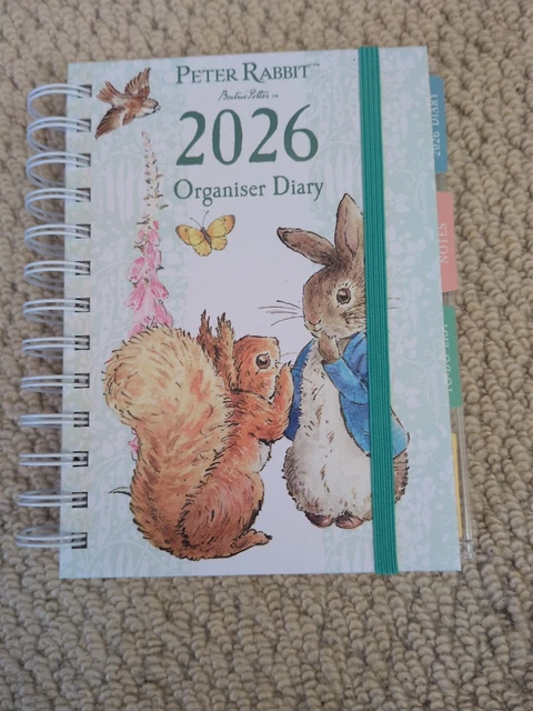 PETER RABBIT 2026 Organiser Diary. Hardback. Four Sections. New ...