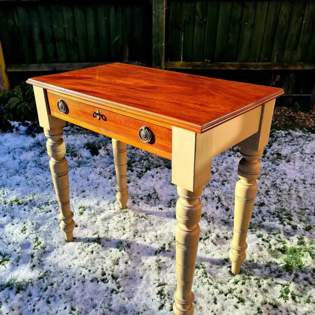 Small  Mahogany Writing Desk Or Hall/Side Table