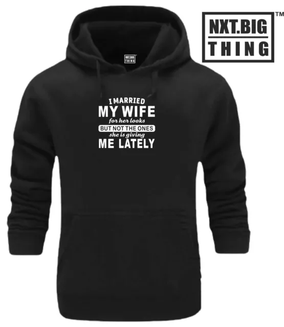 Wife Looks Hoodie Funny Husband Marriage Quote Birthday Christmas Xmas Gift Top