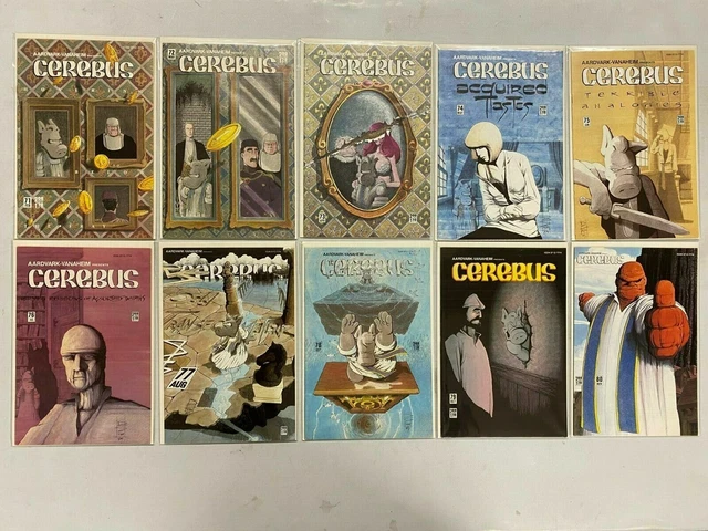 Cerebus lot #71-112 42 different issues avg 8.0 VF (1985-88 Aardvark-Vanaheim)