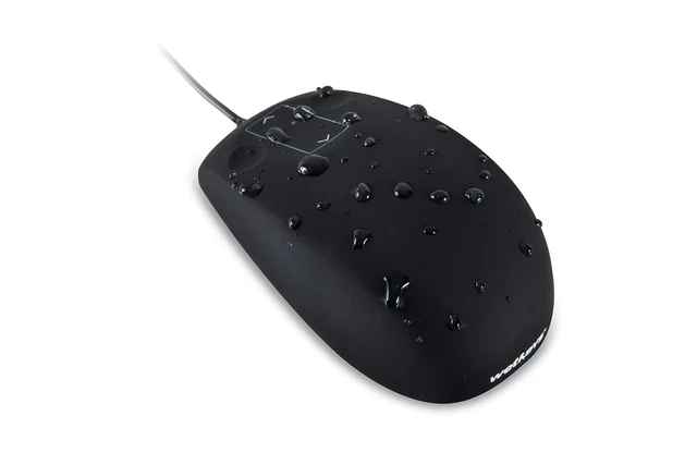 WetKeys Waterproof Professional-Grade Mouse w/Touchpad-Scroll (USB) (Black) |...