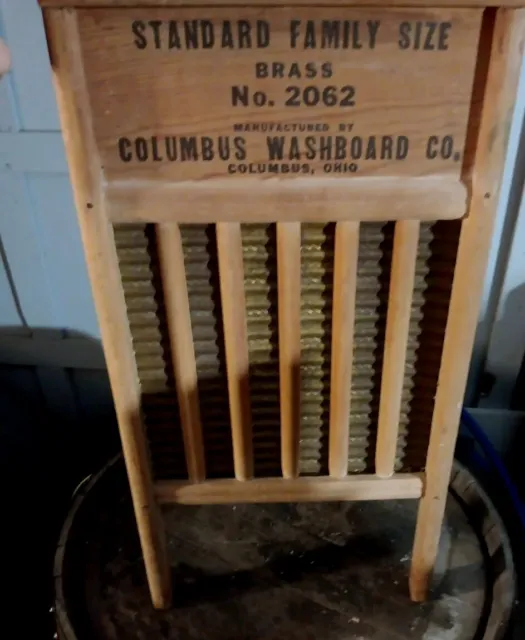 Maid Rite Washboard Made In USA Columbus Washboard Co. 2062