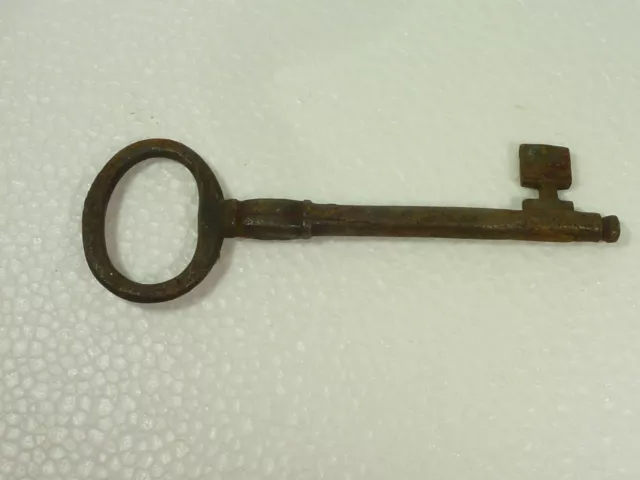 Antique 19th Century Wrought Iron Key 5 3/4" Long