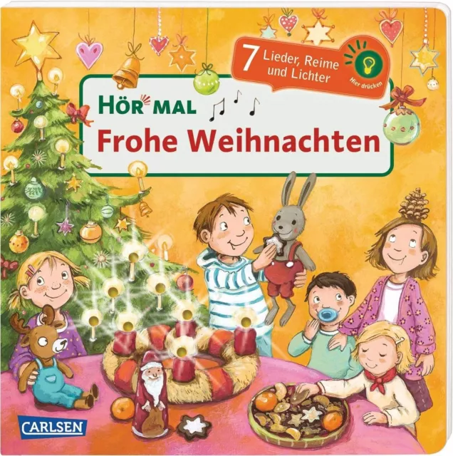 Hör mal Soundbuch Frohe Weihnachten mit Lichtern auf Cover Ab 2 Jahren + BONUS