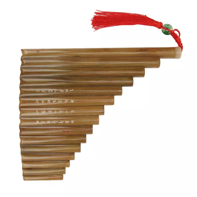 (Left Hand)Pan Flute 15 Pipes G Key Chinese Traditional Musical Instrument IDS