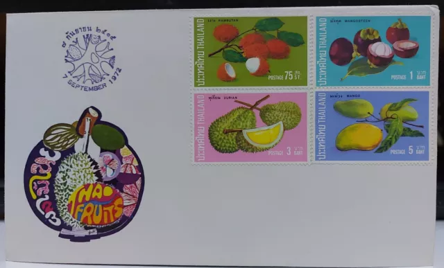 FDC / Thai Fruits Stamp / Year 1972 / MNH