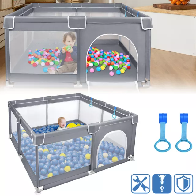 Baby Laufgitter Laufstall Absperrgitter Krabbelgitter Spielstall Kinderzaun Kind