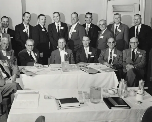 1960 frisco railway railroad officials, salesmen, board meet@ St Louis Missouri