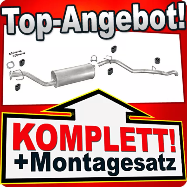 Auspuff für OPEL FRONTERA A SPORT 2.0 4x4 SWB 2-TUREN 115PS 92-95 Auspuffanlage