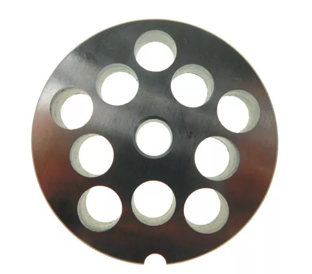 #12 x 1/2" (12mm) Stainless meat grinder plate for Weston 2 3/4" diameter