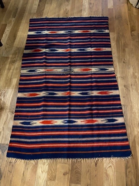 Native American Chimayo Weaving 49" x 80"  c. 1920-1930s