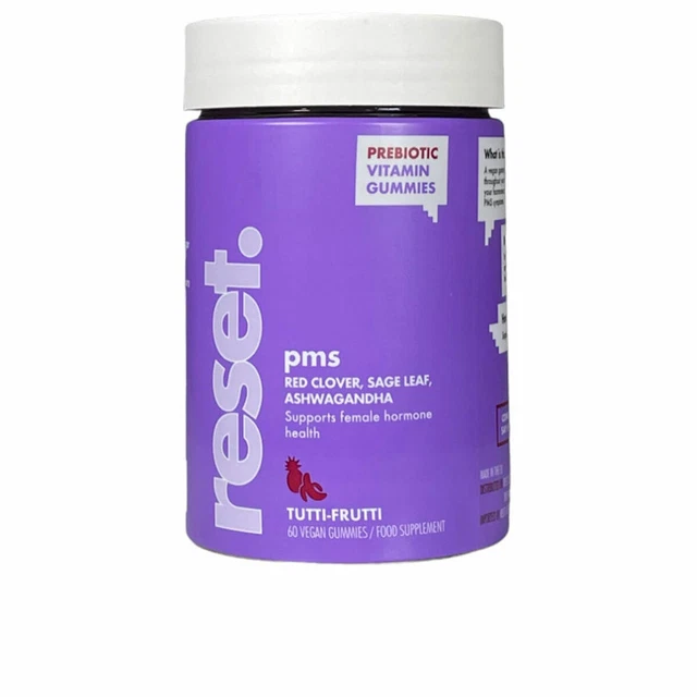 FOOD SUPPLEMENT RESET Pms Gums Fruits 60 Units £28.69 PicClick UK