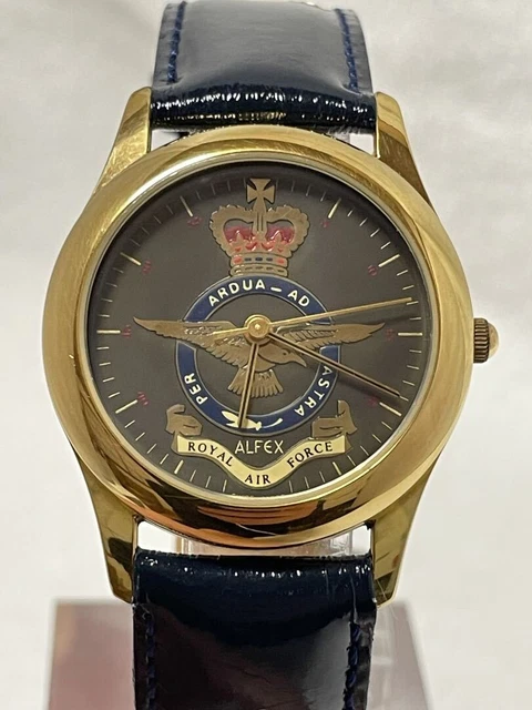 VINTAGE 1983 ALFEX Royal Air Force Swiss Men s Watch Water Resistant 40.00 PicClick UK