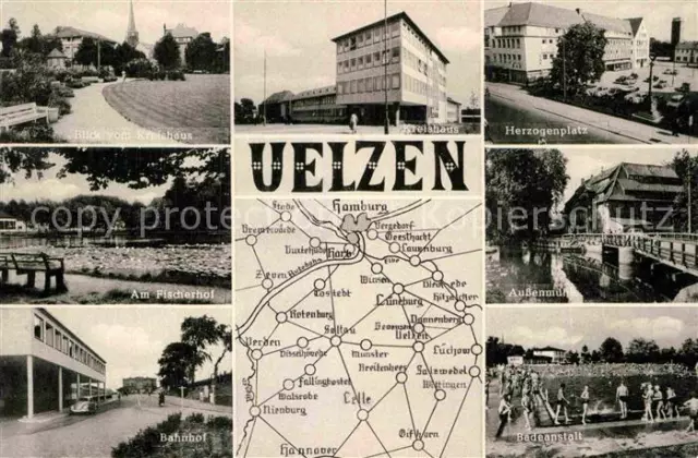 72912506 Uelzen Lueneburger Heide Teilansicht Kreishaus Herzogenplatz Am Fischer