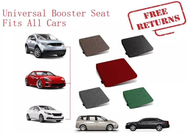 Adult Car Booster Seat Cushion Driver Posture Height Boost Memory Foam Pad