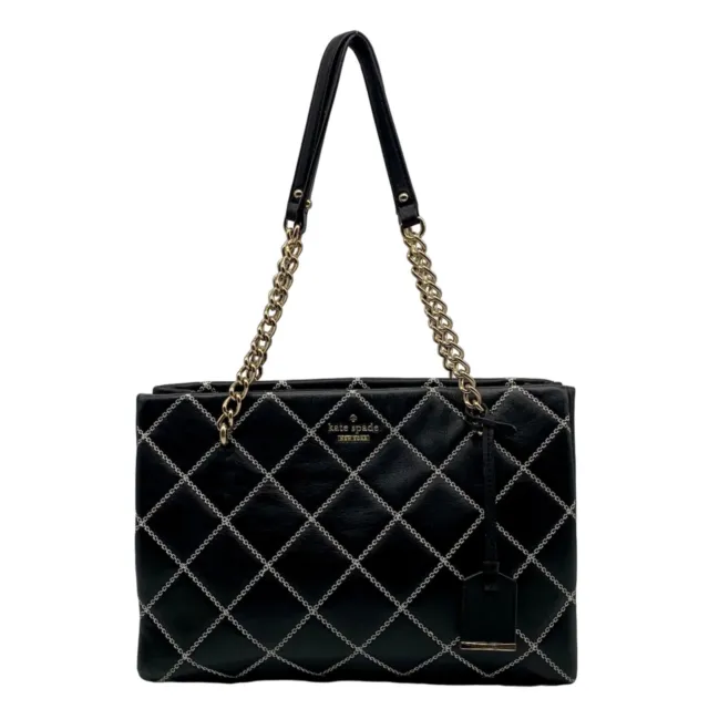 Kate Spade Black Quilted Leather Emerson Place Phoebe Tote