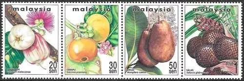 Timbres Flore Fruits Malaisie 696/699 ** (70420EE)