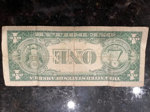 1935 F One Dollar Bill Blue Seal Silver Certificate