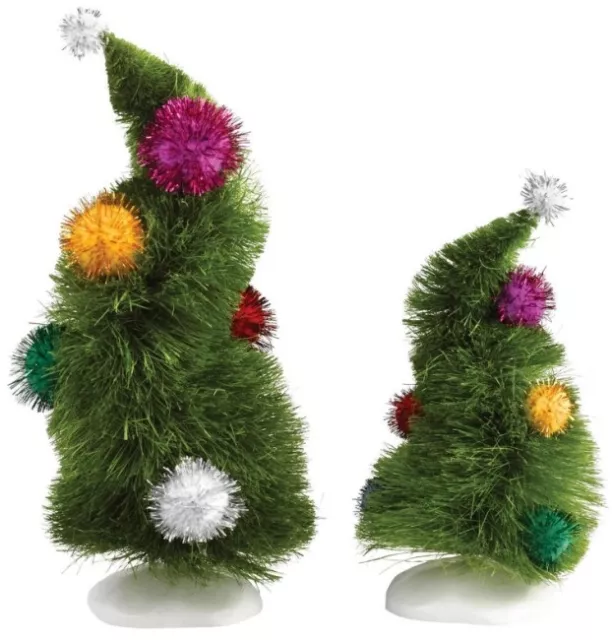 Department 56 Dr Seuss Grinch Village 2-Pack Wonky Trees New Figurine 4032417 TC