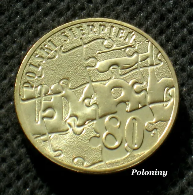 COMMEMORATIVE COIN OF POLAND - 30th ANNIVERSARY OF SOLIDARITY TRADE UNION (MINT)
