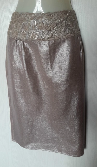 Jupe Mi-longue Armand Ventilo En Soie & Lin - Taille FR34 (XXS) - Couleur Fraise - Neuve Avec étiquettes (RRP 230€)