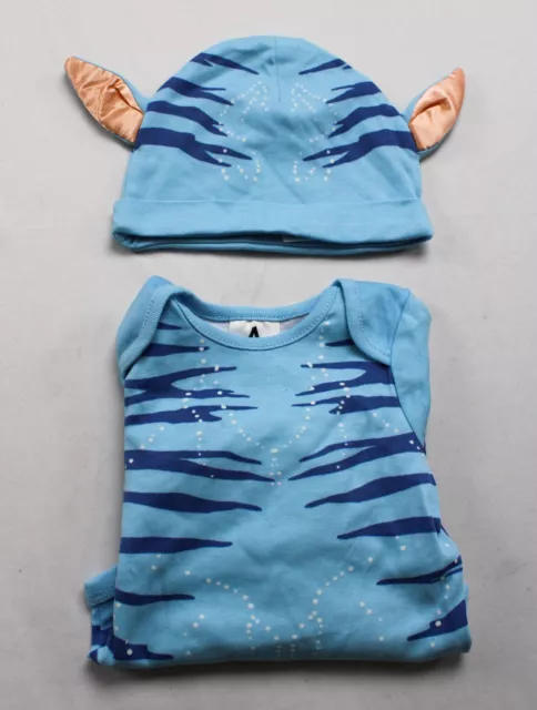 Disney Unisex Baby's Na'vi Bodysuit and Beanie Set RP9 Blue Size 9-12M NWT