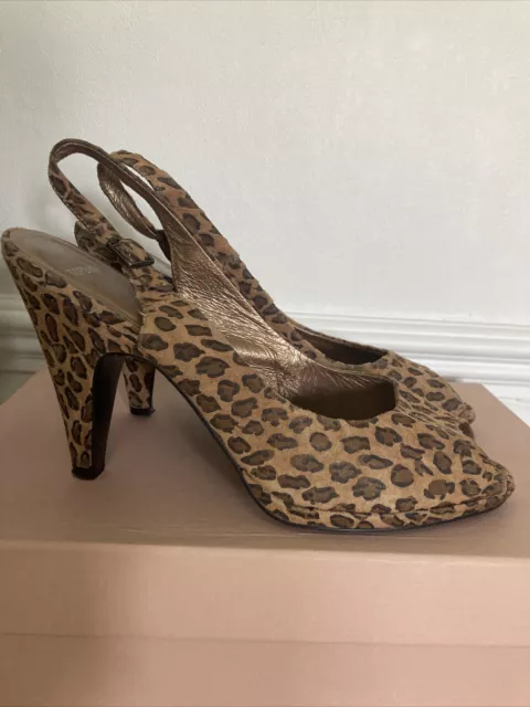 Topshop on sale leopard slingback