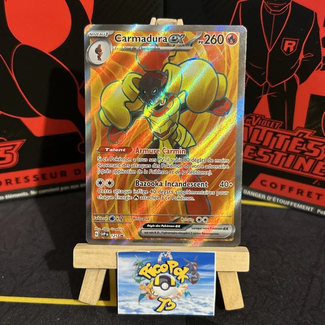 CARTE POKÉMON : Carmadura Ex Full Art 2024 Écarlate & Violet SVP125 NM 🇲🇫 EUR 7,80 - FR CARTE POKÉMON : Carmadura Ex Full Art 2024 Écarlate & Violet SVP125 NM 🇲🇫 EUR 7,80 - FR