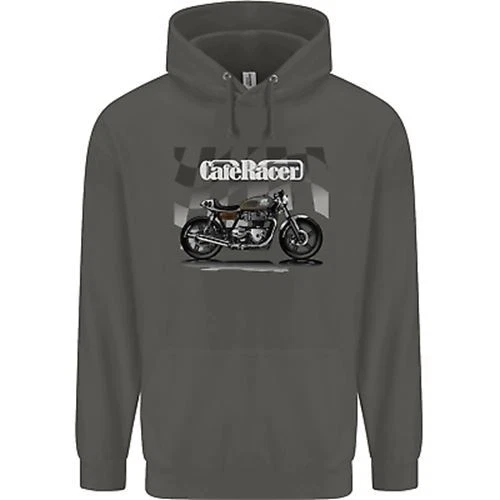 Felpa con cappuccio Cafe Racer moto motociclista bambini bambini 12