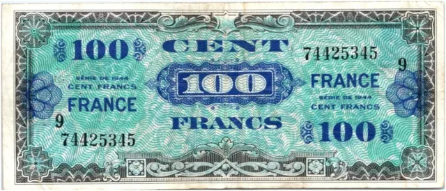 100 Francs Impr. américaine (France) - 1945 Série 9